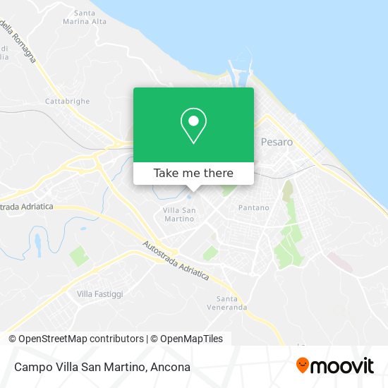 Campo Villa San Martino map