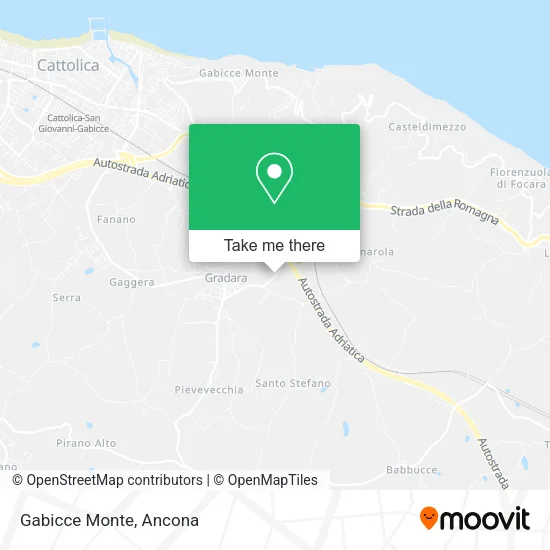 Gabicce Monte map