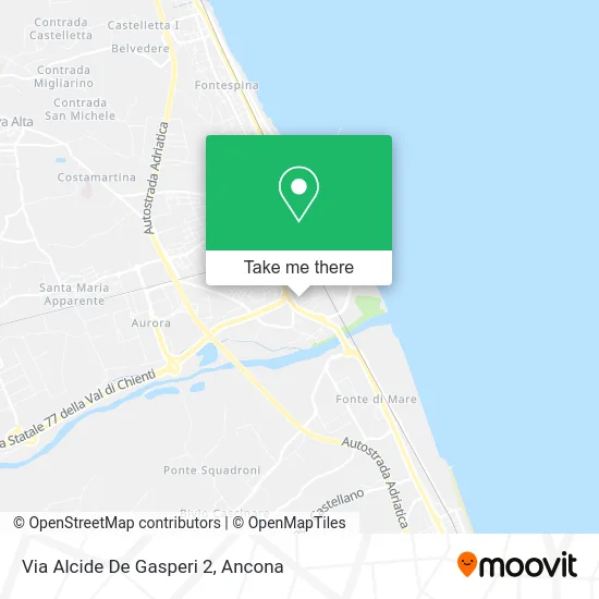 Via Alcide De Gasperi 2 map