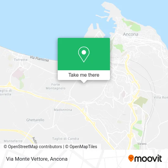 Via Monte Vettore map