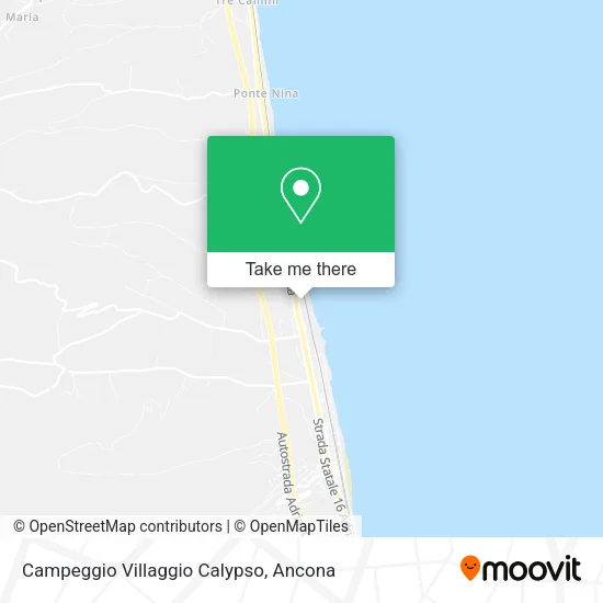 Campeggio Villaggio Calypso map