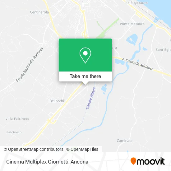 Cinema Multiplex Giometti map