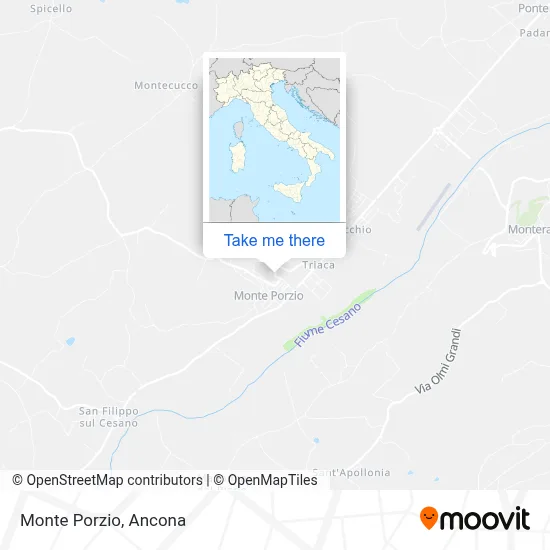 Monte Porzio map