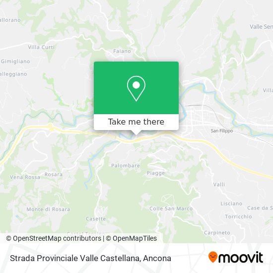 Strada Provinciale Valle Castellana map