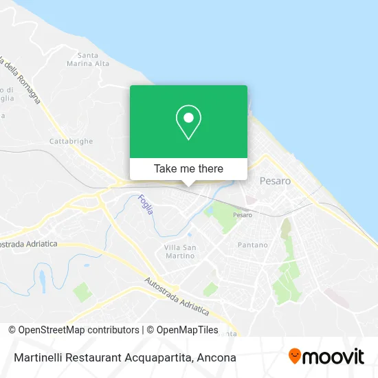 Martinelli Restaurant Acquapartita map