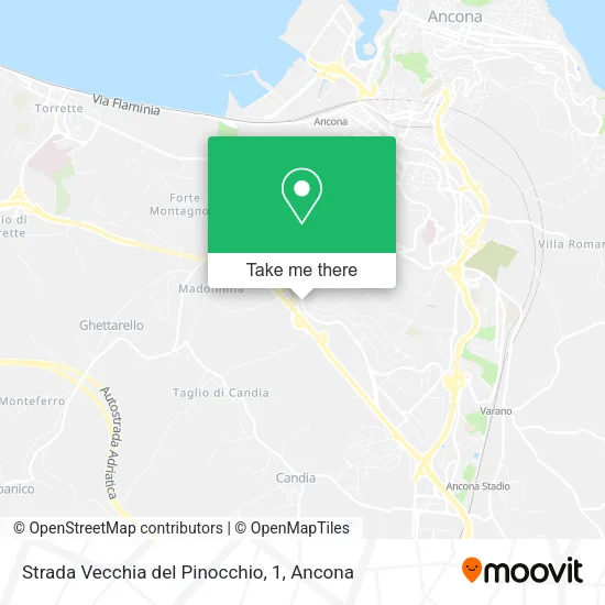 Strada Vecchia del Pinocchio, 1 map