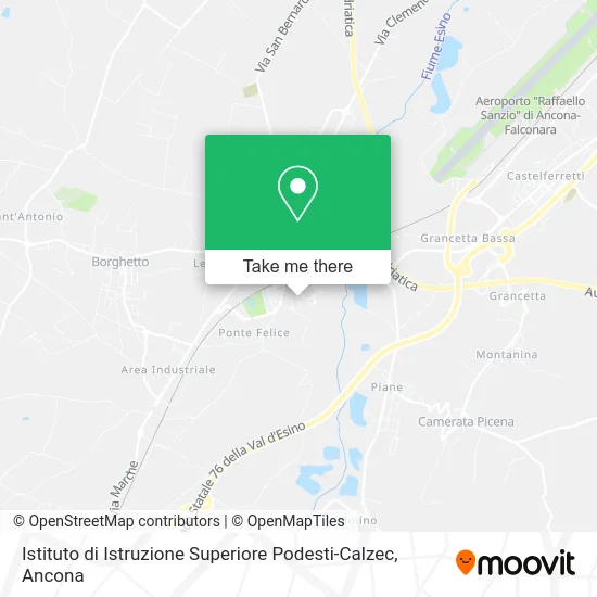 Podesti-Calzec Higher Education Institute map