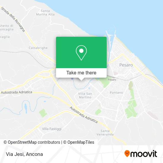 Via Jesi map