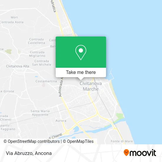 Via Abruzzo map