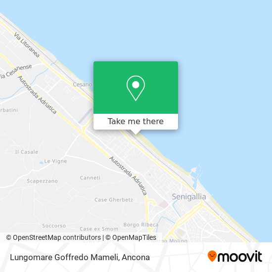 Lungomare Goffredo Mameli map