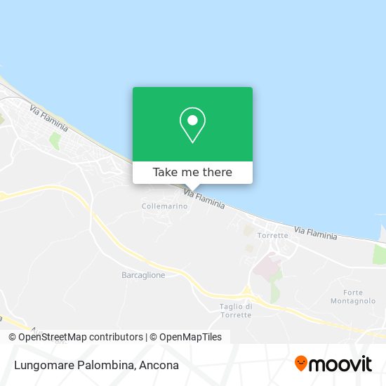 Lungomare Palombina map