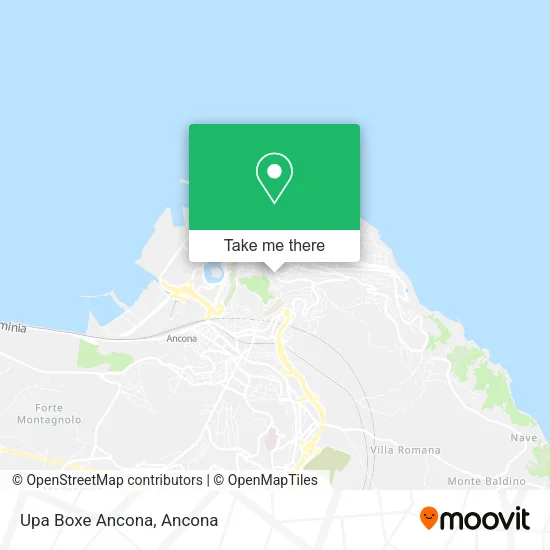 Upa Boxe Ancona map