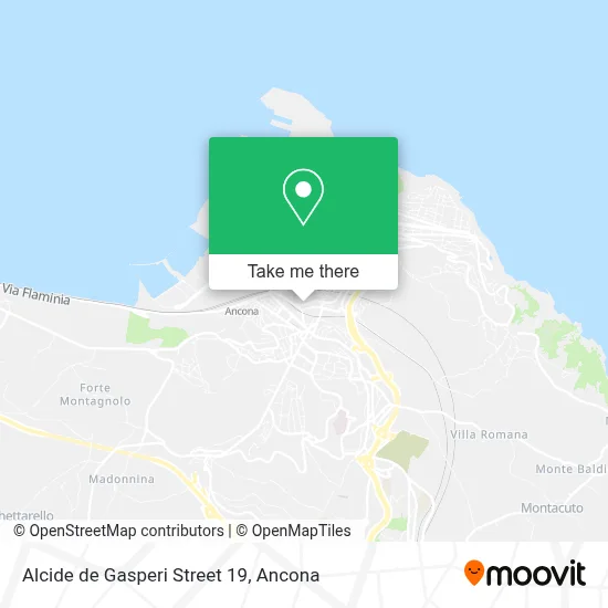 Alcide de Gasperi Street 19 map