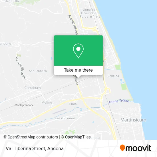 Val Tiberina Street map