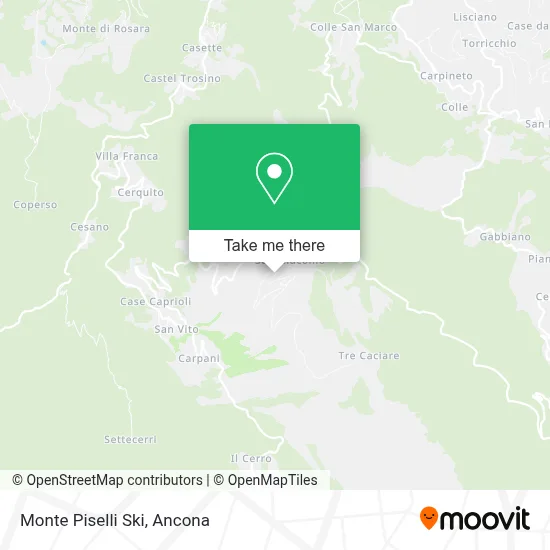 Monte Piselli Ski map