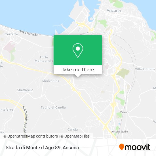 Strada di Monte d Ago  89 map