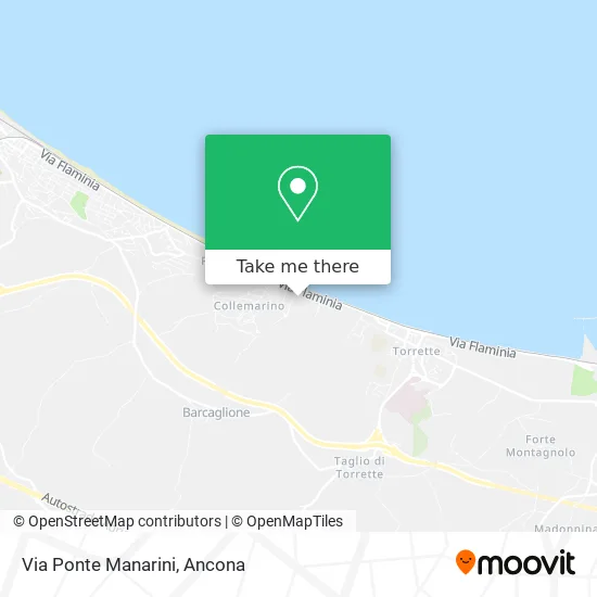 Via Ponte Manarini map