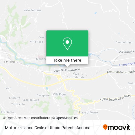 Motorizzazione Civile e Ufficio Patenti map