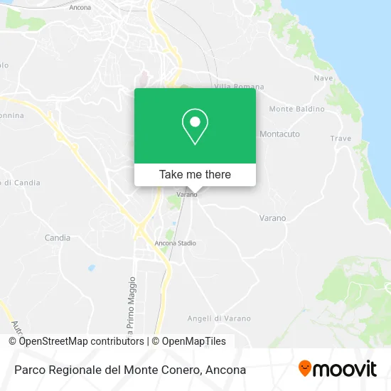 Parco Regionale del Monte Conero map