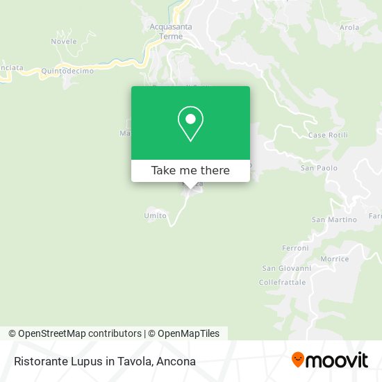 Ristorante Lupus in Tavola map