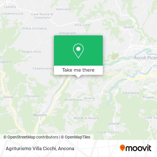 Agriturismo Villa Cicchi map
