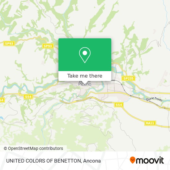 UNITED COLORS OF BENETTON map