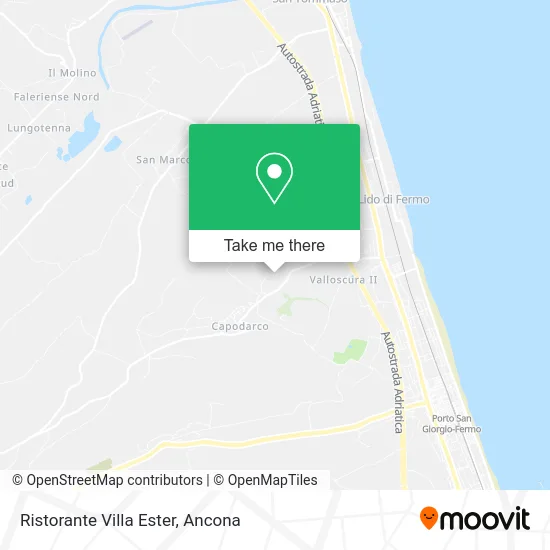 Restaurant Villa Ester map