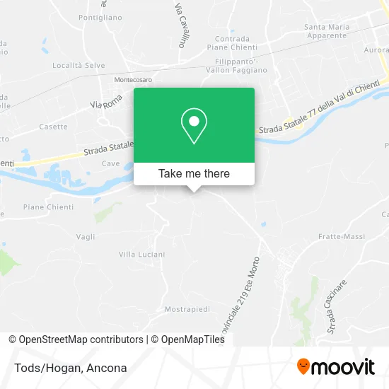 Tods/Hogan map