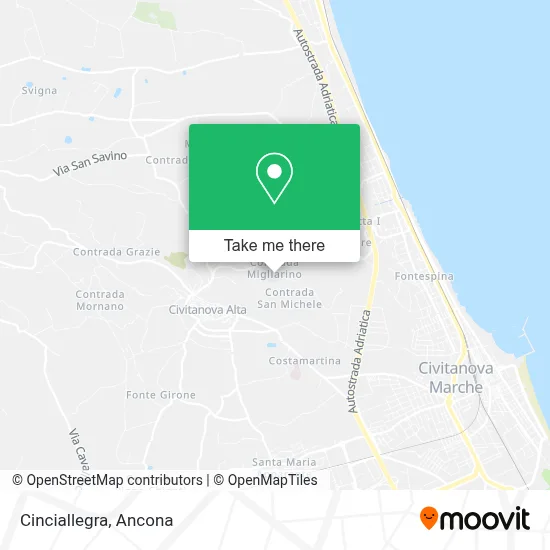Cinciallegra map