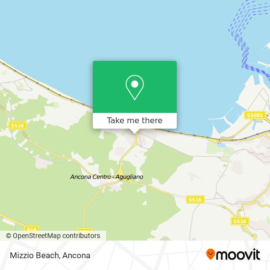 Mizzio Beach map