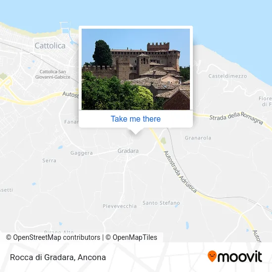 Rocca di Gradara map