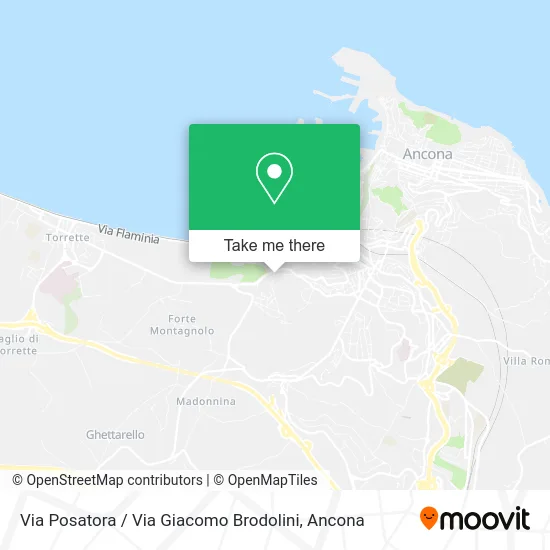 Posatora Street / Giacomo Brodolini Street map