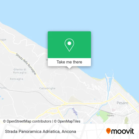 Strada Panoramica Adriatica map