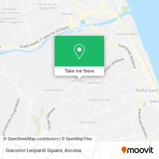 Giacomo Leopardi Square map