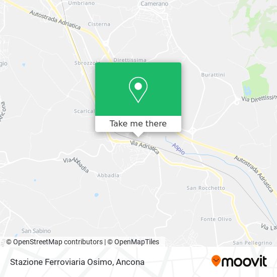 Stazione Ferroviaria Osimo map