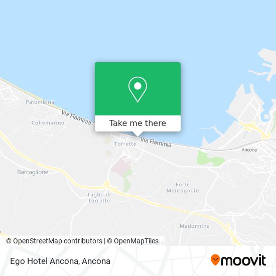 Ego Hotel Ancona map