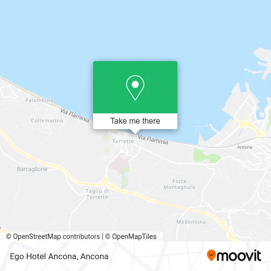 Ego Hotel Ancona map