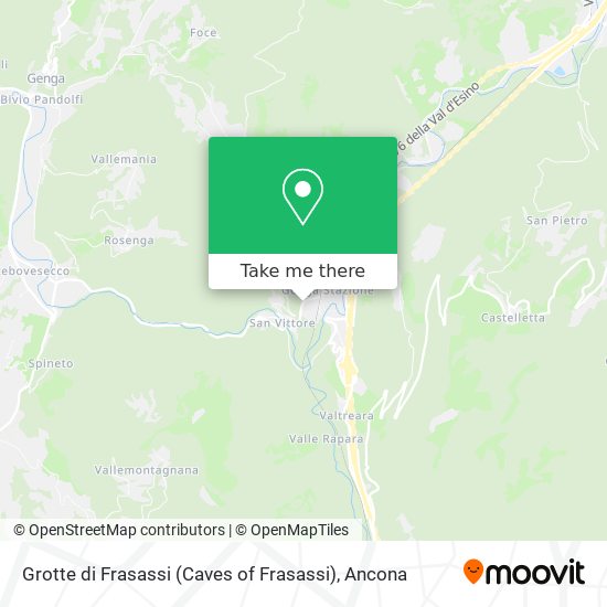 Grotte di Frasassi (Caves of Frasassi) map