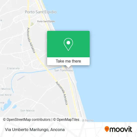 Via Umberto Marilungo map