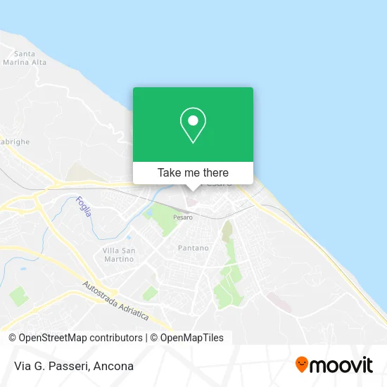 Via G. Passeri map