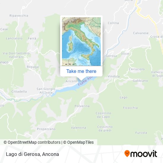 Lago di Gerosa map