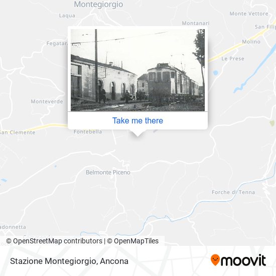 Stazione Montegiorgio map