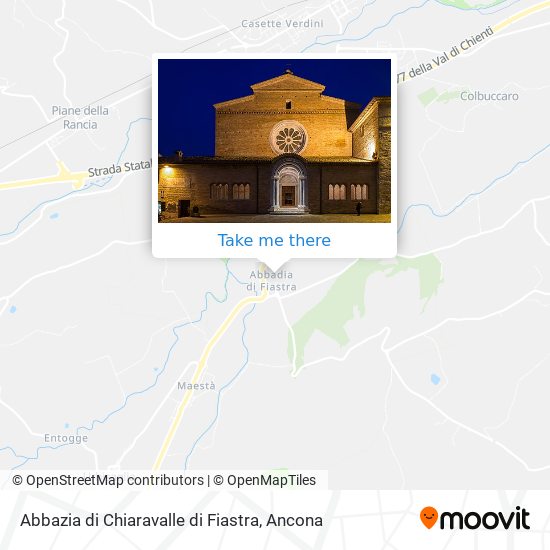 Abbazia di Chiaravalle di Fiastra map