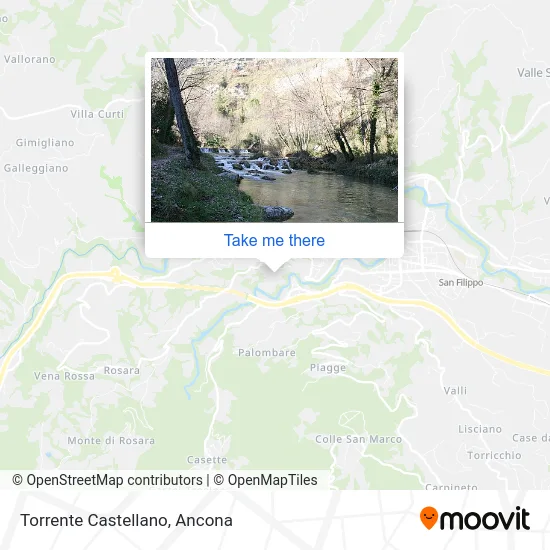 Castellano Stream map