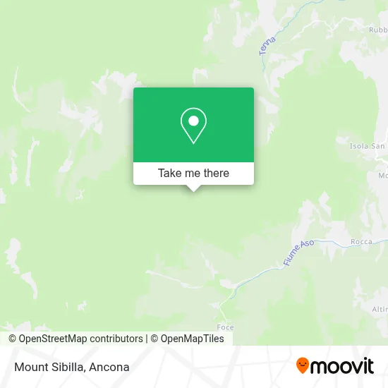Mount Sibilla map