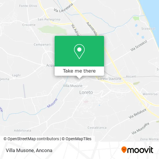 Villa Musone map