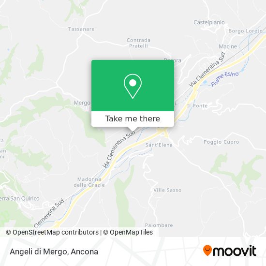 Angeli di Mergo map