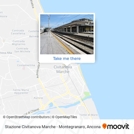 Stazione Civitanova Marche - Montegranaro map