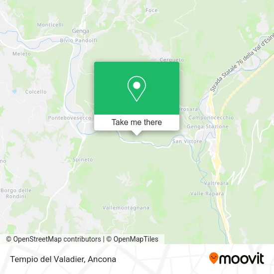 Tempio del Valadier map