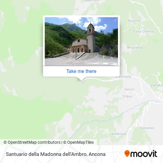 Santuario della Madonna dell'Ambro map